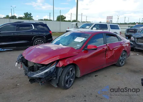 2023 Hyundai Elantra Limited z USA, uszkodzony, nr VIN KMHLP4AG1PU478924